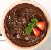 Almond chocolate avocado pudding, a rich and creamy dessert with a healthy, delicious chocolate flavor and Ayurvedic benefits.